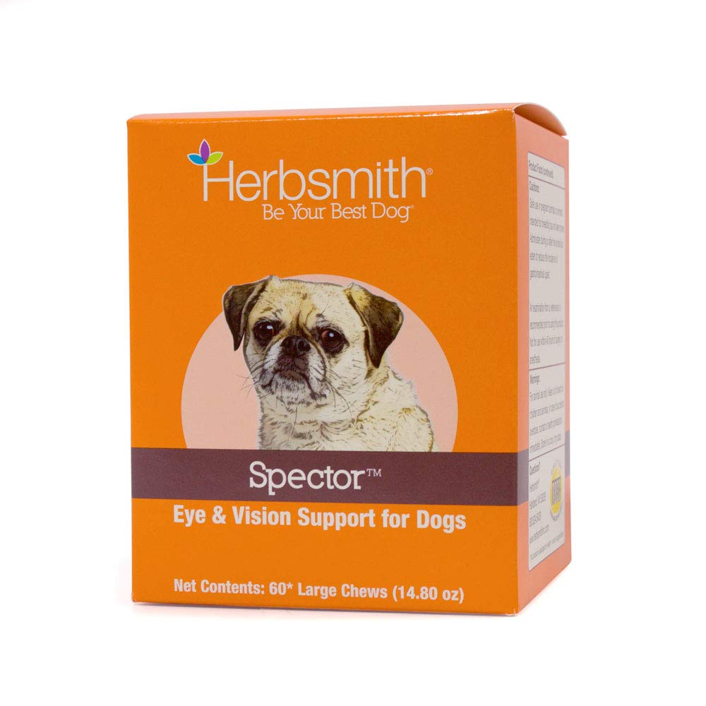 Herbsmith Spector - Eye & Vision Support for Dogs - Remond Greying Eyes - Senior Supplement for Dogs - Antioxidant for Dogs - 60Ct Big Chews