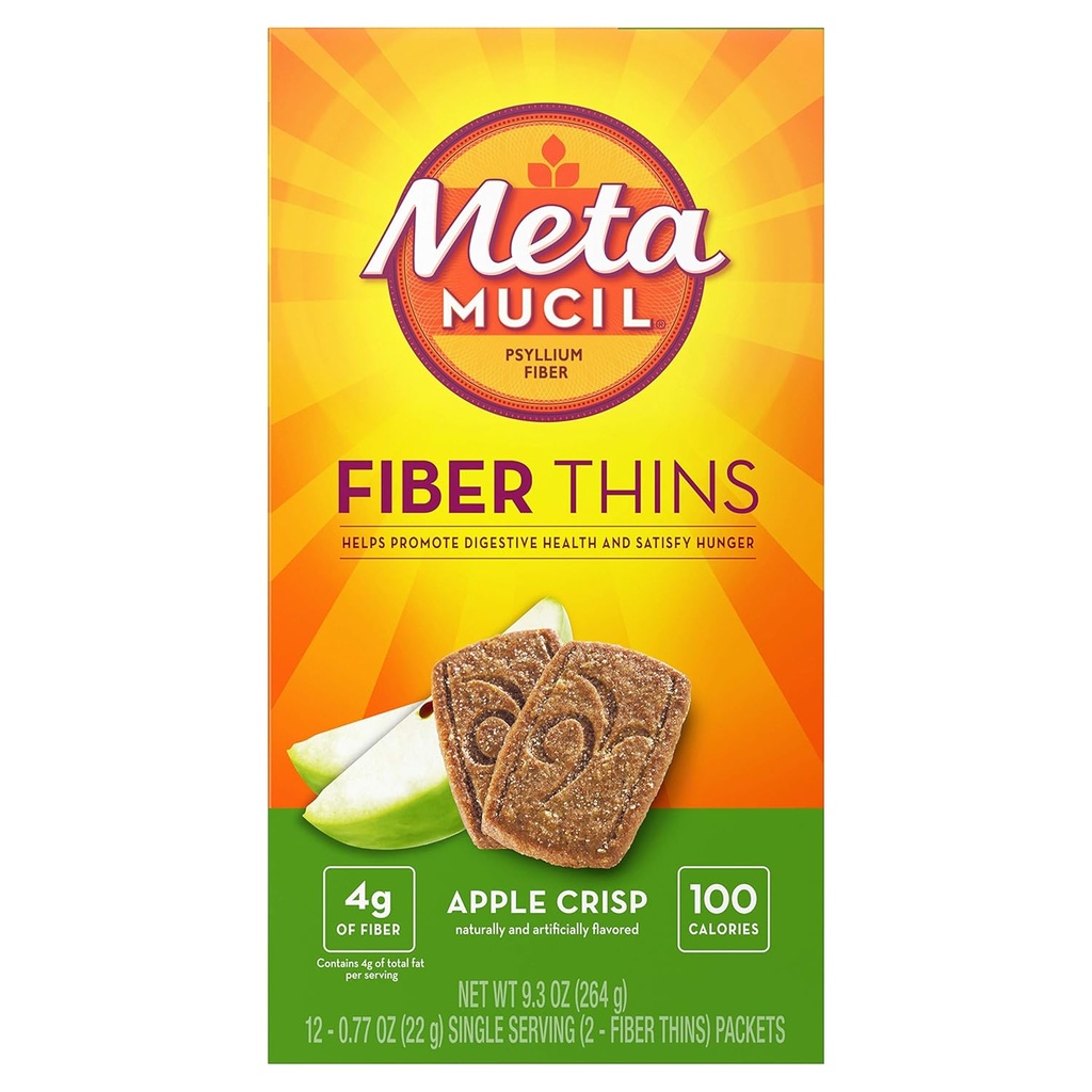 Metamucil Fiber Wafers Apple Crisp 24 iga (pakk 8)