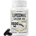 Liposomaalne kaltsium AKG täiendus 1500 MG (alfa-ketoglutaarhape), kõrge imendumine, tõhusam kui AAKG, Ca AKG pikaealisuse, vanusekaitse, rakuenergia, ainevahetusfunktsiooni jaoks, 60 Softgels