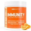 GOBIOTIX C-vitamiin - Immuunkaitse tugisammas - Immuunsuse pulber Tervisevõimendaja - Vegan Superfood - Elderberry, Kurkum, B12 vitamiinilisand, mitte-GMO ja suhkruvaba (oranž)