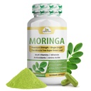 Orgaaniline Veda Moringa Leaf Kapslid 1000mg, 120 Count - Pure Raw Moringa Oleifera Pulber Terve Lehekülg Roheline Super Toidulisand - Suurendab Energiat, Tervist, Heaolu Ja Antioksüdandid Rikkad