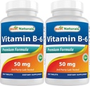 Parimad looduslikud vitamiinid B6 50 mg 250 tabletti (250 loendurit (2 pakendit))