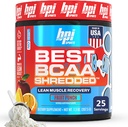 BPI Sports Parim BCAA Purustatud - Kofeiinivaba termogeenne taastumisjook, Lean Muscle Building BCAA pulber naistele ja meestele, Preworkout BCAAs Amino Acids Drink- Fruit Punch - 25 Servings