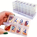 e-Pill 8 korda päevas x 7 päeva suur iganädalane pillikorraldaja, vitamiinide ja ravimite kast (selge)