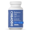 BodyBio Balance Oil - Vegan Omega 3 6 täiendus - külmpressitud safloor ja linaseemneõli - toetab aju funktsiooni, tervislikku nahka ja meeleolu