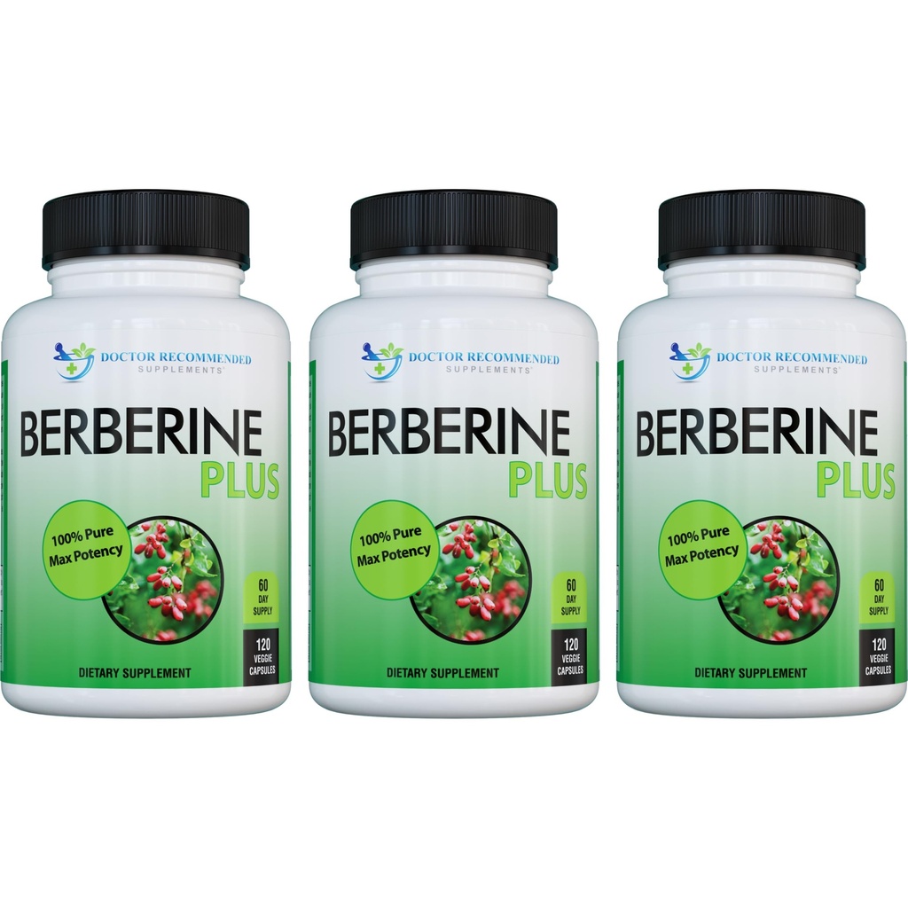 Arst soovitab tarnida Berberine Plus 1200mg per Serving - 120 Veggie kapslit Royal Jelly (120 loend (3 pakendit))
