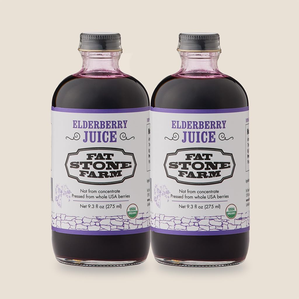 Orgaaniline Elderberry Juice 2X 9.3 fl. oz (uus)