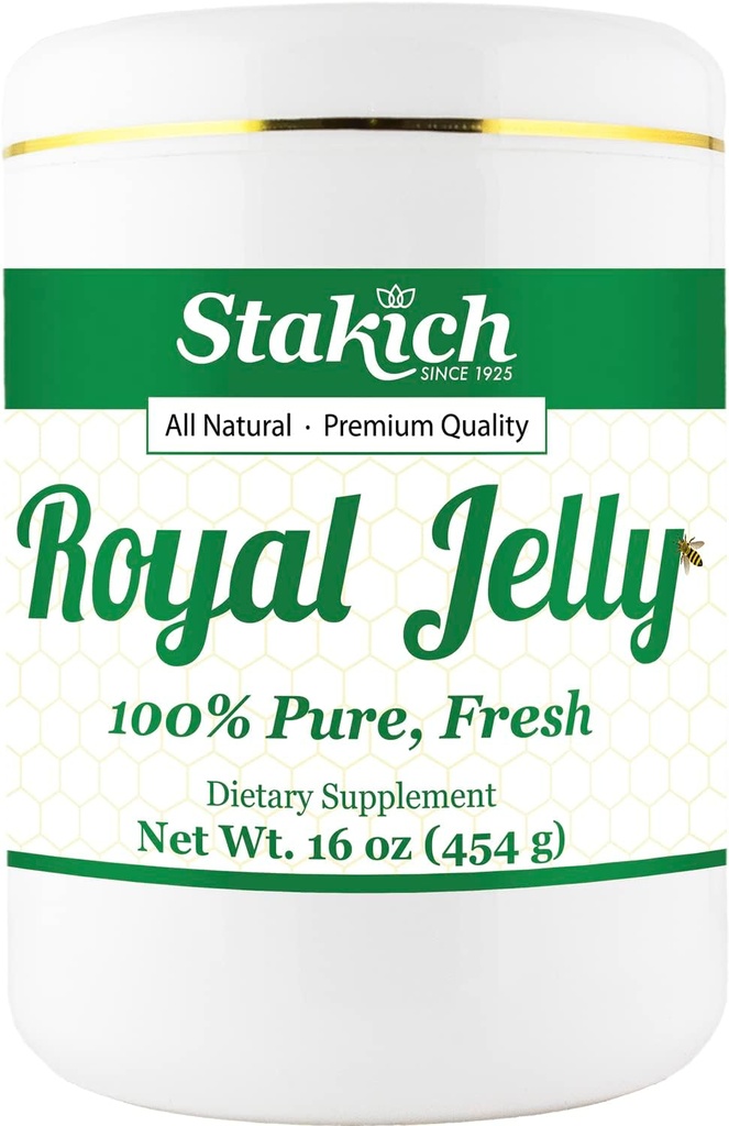 Stakich värske Royal Jelly - puhas, kõik looduslikud - Ei lisaaineid või säilitusaineid lisatud - 16 Ounce (1 naela)