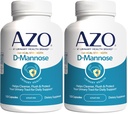 AZO D mannoos kuseteede tervis, puhastamine, loputamine ja kuseteede kaitsmine, nr 1 apteeker soovitatav bränd, kliiniline tugevus, mitte-GMO, 120 loend (2. pakk)