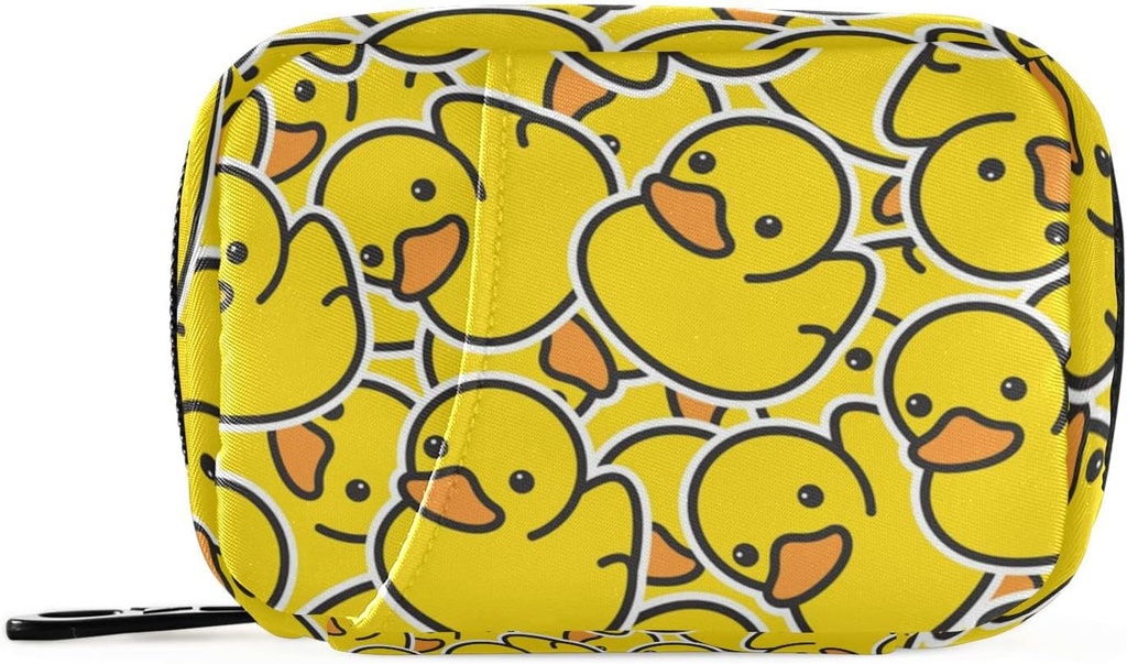 Pill Box Yellow Duck Cartoon 7 päeva Pill Case Travel Pill Korraldaja kott koos Zipper Portable Weekly Vitamin Medicine Supplement Hoidja kott