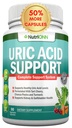 Uric Acid Flush - Taimne kusihappe puhastusvahend - Tart Cherry, Selleri Seed Extract, Chanca Piedra, Devil's Claw & Green Coffee Bean - Vegan - toetab sapipõie ja neerude tervist