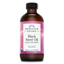 HERITAGE SÄILITA musta seemne õli, orgaaniline, külmpressitud Nigella Sativa lisand tümokinooniga, Omega 3 6 9, antioksüdant, immuunsus, kolesterool, seedetrakti, südame ja tervise tugi *, Vegan, 8oz