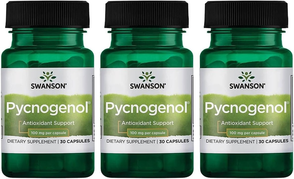 Swanson Pycnogenol 100 milligrammi 30 kapslit 3 pakendit
