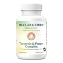 Dr Clark Store Turmeric & Black Pepper Extract - 710mg, 100 kapslit, immuunsüsteemi tugi, antioksüdant, seedetrakti tervise täiendus täiskasvanutele