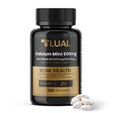 LUAL Calcium Minis 600 mg koos D3-vitamiiniga - Luude ja lihaste tugi - 150 Mini Softgels - lihtne neelata - Kaltsium ja D3 tugevate luude ja liikuvuse jaoks