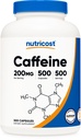 Nutrikofeiini pillid, 200 mg ühe serveerimise kohta (500 kapslit)