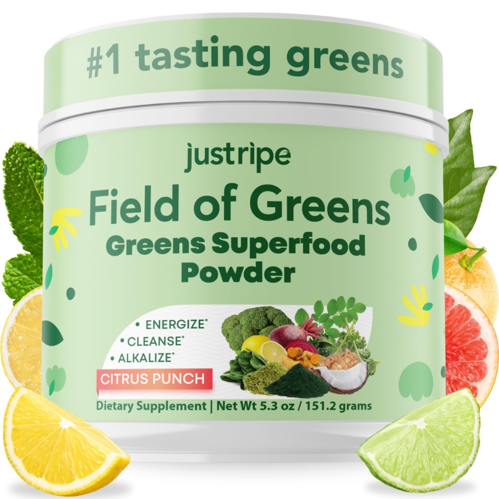 Field of Greens Superfood Pulber orgaanilise Spirulina, Chlorella, Beet Root Powder - Bacillus Coagulans Probiootikum, A Plant-Based Mix Toetab Soolestiku Tervis, Immunity, Bloom arvesse Health, 28 Scoops (1)