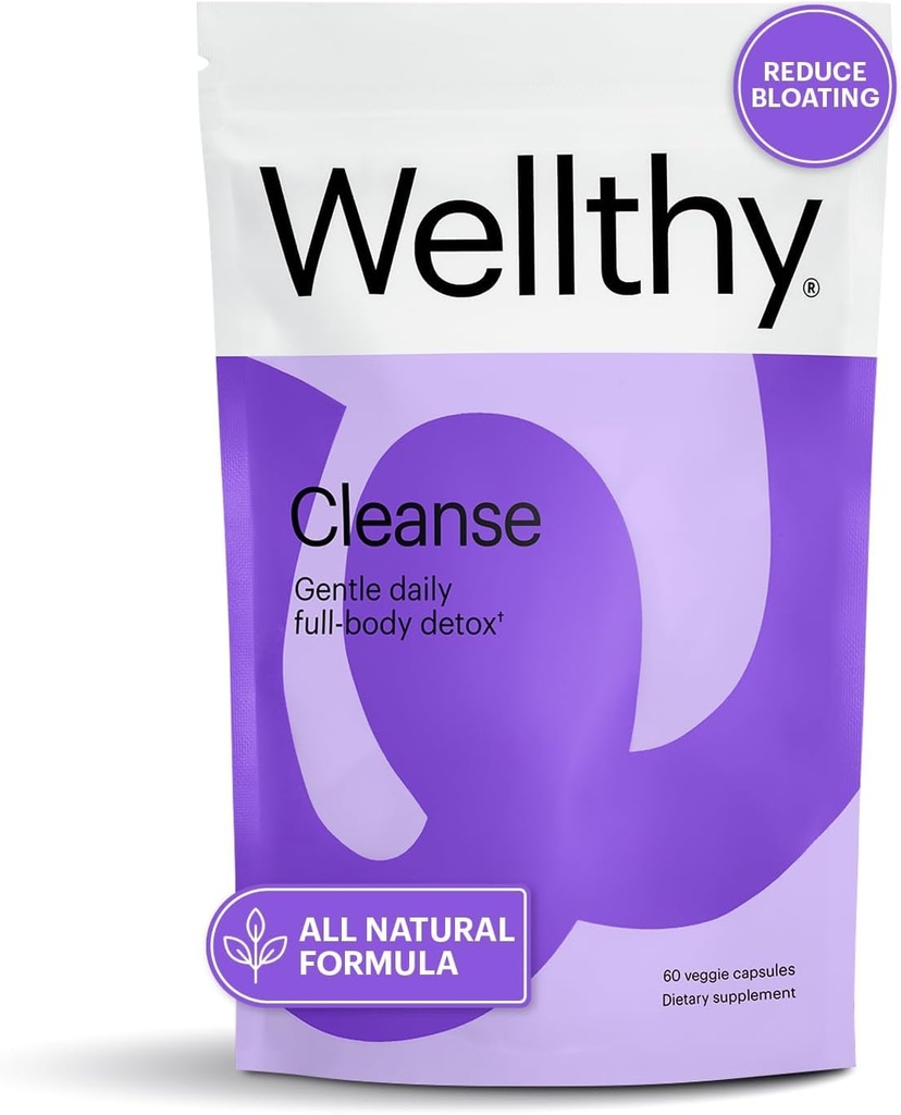 Wellthy Full Body Detox and Immun Support - Advanced Seedetrakti Tervis, Soolestiku Puhastamine Ja Puhumine Relief - Kõik Looduslik valem Piimaohakas, Dandelion Extract ja L-Karnitiin | 30-päevane pakkumine