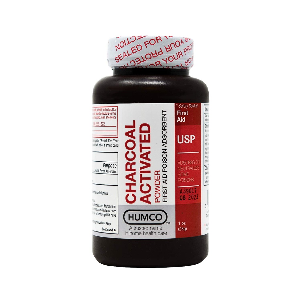 HUMCO aktiveeritud söepulber, USP, 1oz