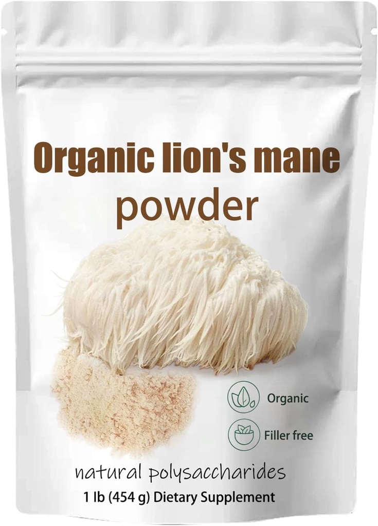 Orgaaniline Lõvi Mane Seenepulber - Lions Mane Seenelisandi Ekstraktipulber