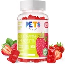 Lemmikloomad Puhtad Glükosamiini Kondroitiin Gummies koos MSM & Elderberry Extra Tugevusega - ühine tugi, antioksüdantide immuuntoetus täiskasvanutele, meestele ja naistele. Maasikas