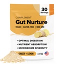 Täiendav Gut Nurture Prebiootikum + Postbiootiline Superfood Pulber Leaky Gut Remond, Probiootikumid Seedetrakti Tervis - Ingveri Juur - 30 Servings