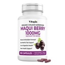 Vitapia Maqui Berry 1000mg - Maqui Berry Pulber Supplement - Vegan Friendly, Non-GMO ja Gluteenivaba - 180 Veggie kapslit