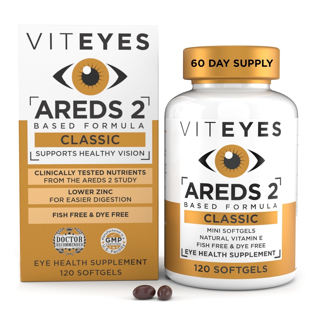 VITEYES® AREDS 2 Softgels, 120 Count - ühekordne päevane annus silma vitamiini