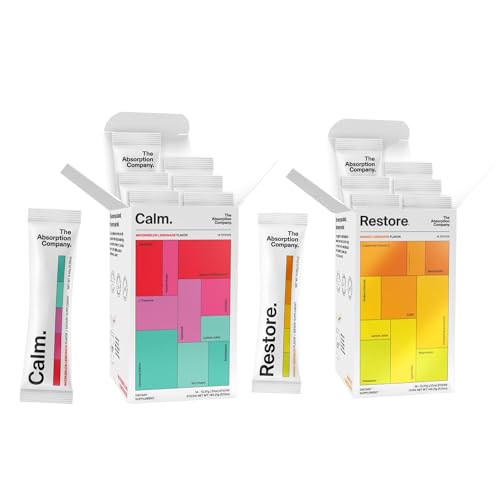 The Absorption Company Powder Bundle - Calm & Restore Supplement Packs (14)