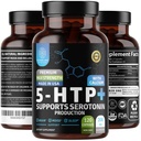 N1N Premium 5-HTP 200mg Plus Kaltsium, valmistatud Griffonia Seed Extract, Non GMO ja Gluten Free, 120 Caps
