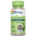 SOLARAY Elderberry Berry & Flower 450mg | Üldise heaolu toetamine külmadel kuudel | Flavonoidide ja fenoolühenditega | Mitte-GMO | 100ct