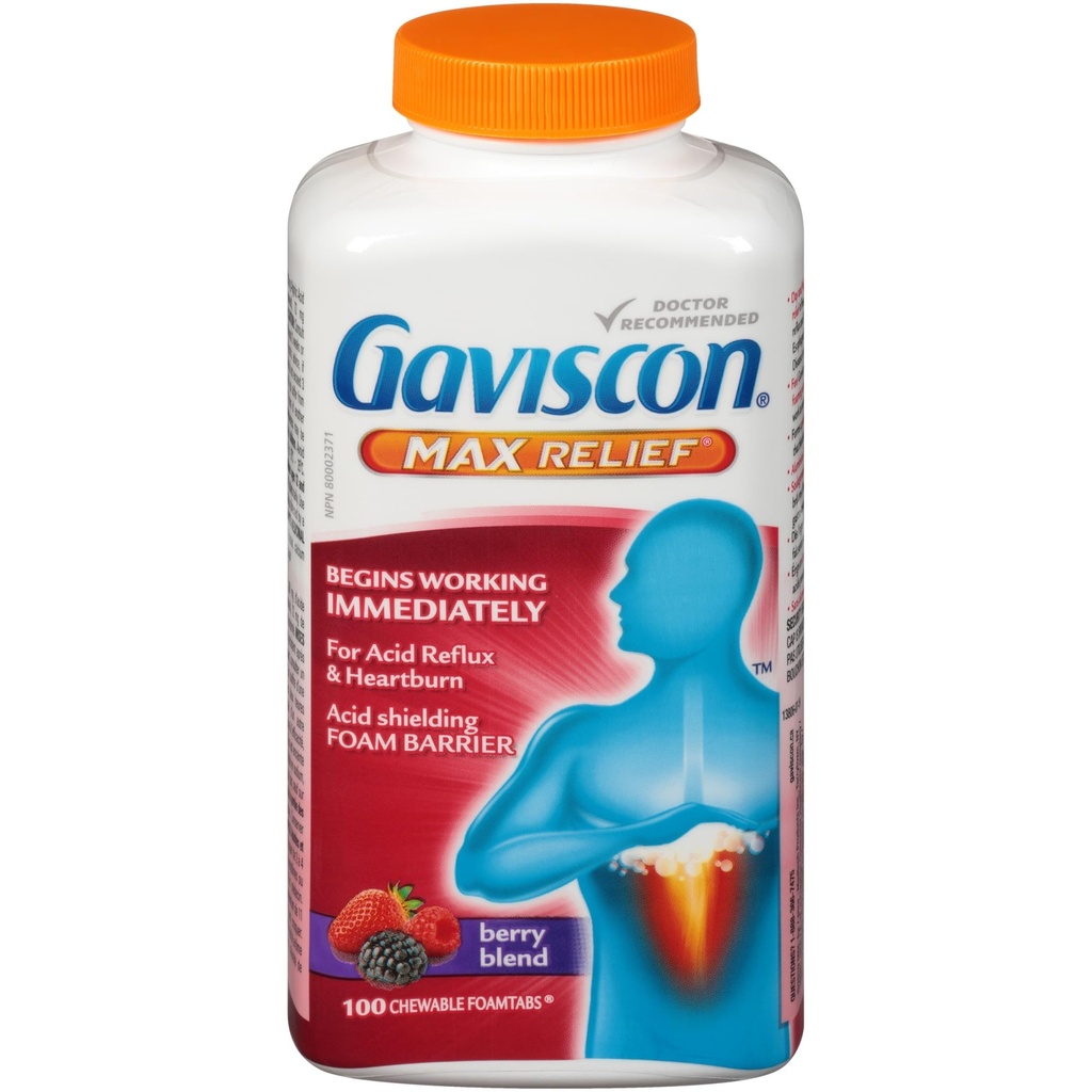 Gaviscon Max Relief 100ct 100 Count