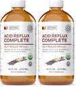 Acid Reflux Complete 16oz - Natural Organic Liquid Heartburn, GERD, & Amish Reflux Relief Remedy & Medicine (Pack of 2)
