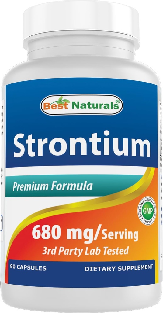Best Naturals Strontium Bone Building Formula 680mg / teeni 90 kapslit