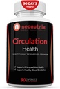 Vere tsirkulatsioon Tervise täiendus Vein Health & Artery Health - L-arginiin, Ingveri juur, Hawthorn & Diosmini südame-veresoonkonna täiendus - Natural Circulation Supplements - 90 kapslit Neonutrix