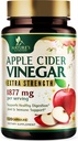 Õunasiidri äädikakapslid 1877mg - ekstra tugevuse detox & puhastamine D-vitamiini ja tsingiga - Premium ACV pillid koos liigese loodusliku seedimise ja immuunsuse toetamisega - taimetoitlane täiendus - 120 kapslit