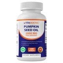 Vitamatic Pumpkin Seed Oil 2000mg Softgel Capsules per Serving - 180 Softgels - 1000mg pehmegeeli kohta
