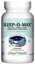 Maxi Health Täiskasvanud Taimne uni-O-Max koos Valerian Juur, melatoniin, trüptofaan, Passionflower - Natural Sleep Supplement - Rahuliku une toetus valem