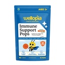 Kids Immune Support Lollipops | Prebiotic Fiber & Immunity Booster with Vitamin C, Zinc, Honey, Tulsi & Amla | Natural Orange Flavor | No Added Sugar, 15 Pops (Ages 2+)