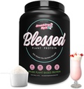Õnnistatud Vegan Valgu Pulber - Taimne Valk Pulber Toiduaine Asendusvalgu Shake, 23g Peavalgu Pulber, Piimavaba, Gluteenivaba, Sojavaba, Ei Suhkru Lisatud, 30 Servings (Maasikas Mylk)