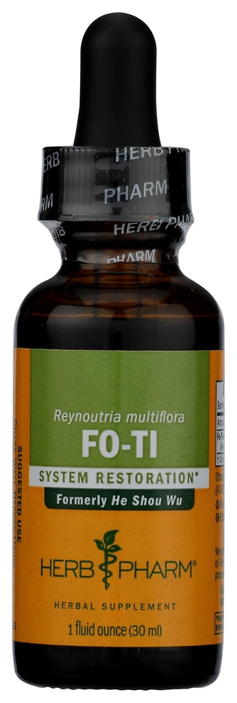 Herb Pharm He (Ho) Shou Wu Vedelik Ekstrakt luu- ja lihaskonna süsteemi toetuseks - 1 Ounce