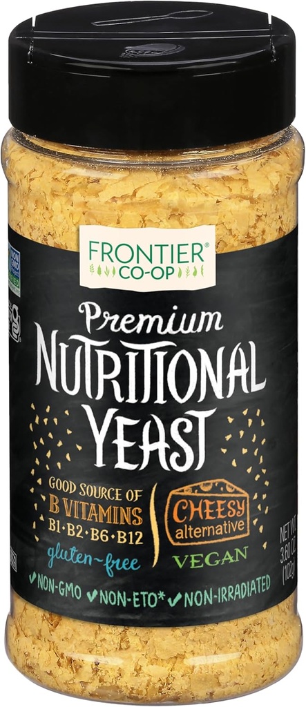 Frontier Co-op Premium Nutritional Pärmihelbed, 3,6 oz vitamiin B12 - Popcorn, Snacks, pasta ja supp