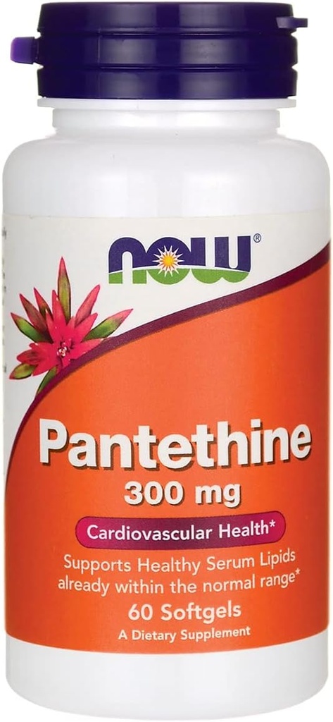 Nüüd toidud Pantethine 300mg 60 Sgels by Now Foods, 1.0 Count
