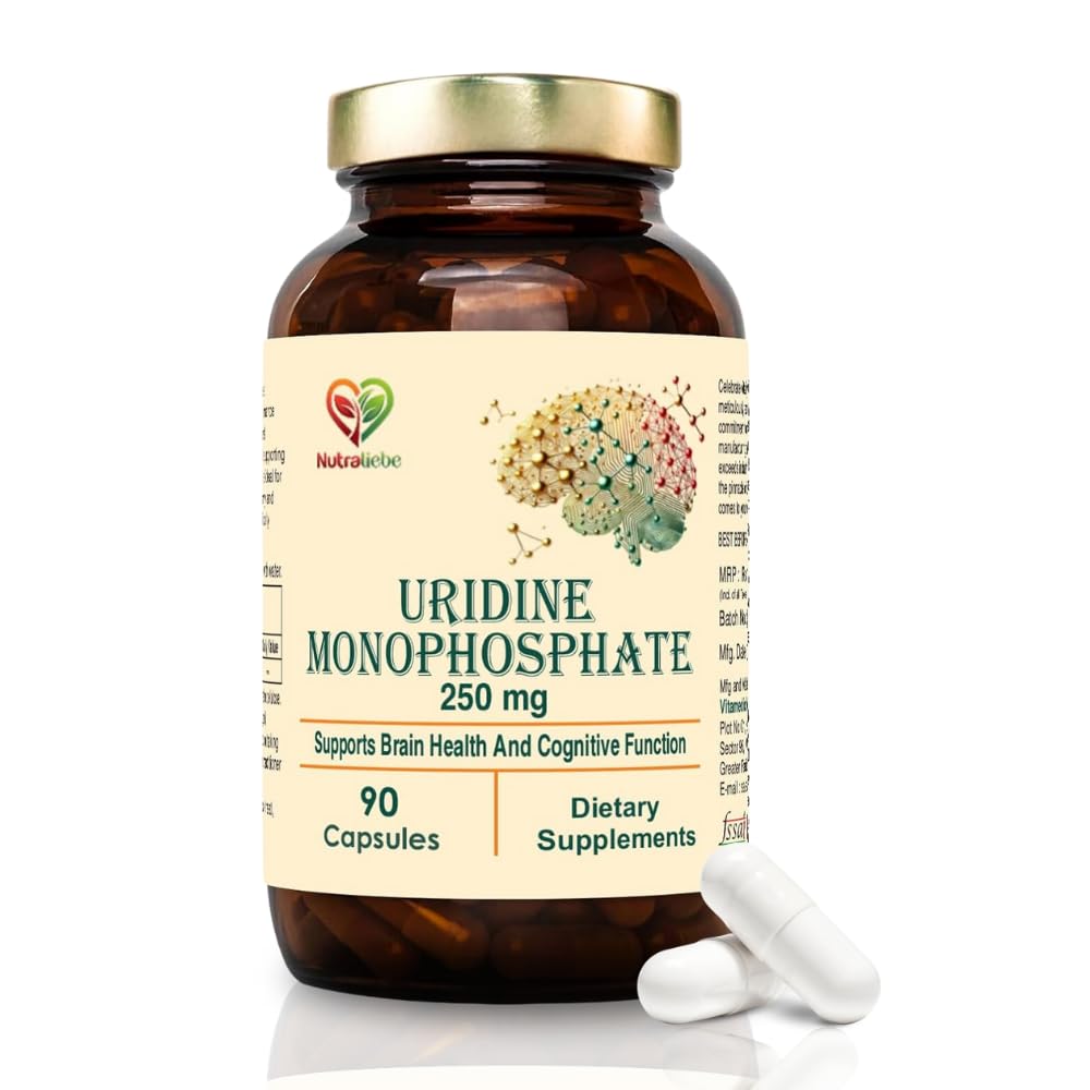 Uridine Monophosphate 250mg – 90 Capsules | Dietary Supplement | Supports General Health & Wellness | Non-GMO & Gluten-Free