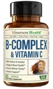 B-vitamiini kompleks VIT C ja foolhappega (Folate) - 8 kõrge potentsusega B-vitamiinid: B1, B2, B3, B5, B6, B7, B12-vitamiin + biotiin, koliin ja inositool. Aids meeleolu, energia, närvisüsteemi ja immuunsüsteemi tugi