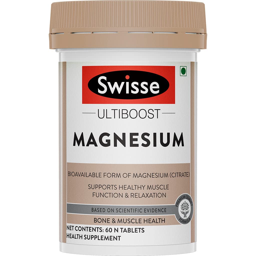 Swisse Magnesium For Muscle Recovery, Sound Sleep & Stress Relief - Australia'S No. 1 Magnesium Supplement - Supports Relaxing, Calming & Muscle Regenerative Sleep - 60 Tablets