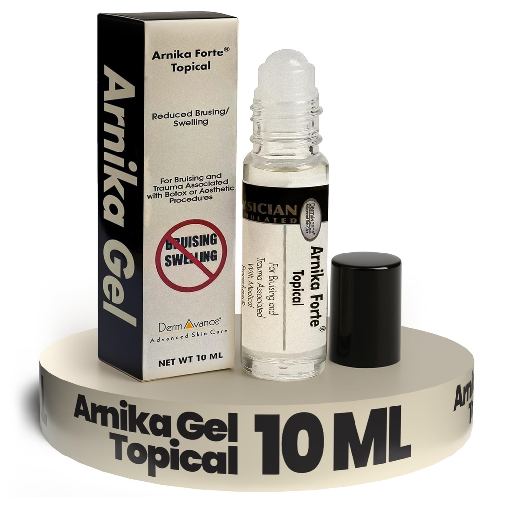 Arnika Forte Topical Roll-On, Arnica Gel verevalum ja turse pärast operatsiooni, lihtne kasutada Arnica Gel Topical post-kirurgiline hooldus ja spordivigastused, selge, 10 ml