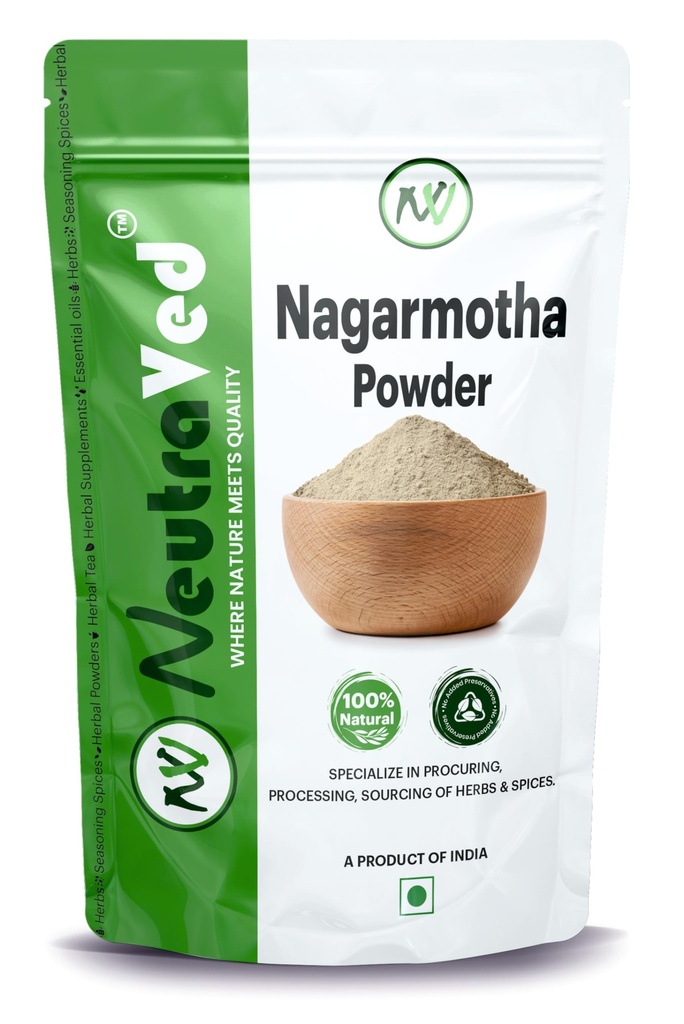 NeutraVed Nagarmotha Powder 100g | Nut Grass, Mustak, Musta Churna, 100G