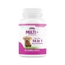 Tervise pikendamine Eluaegne multivitamiinide ja mineraalainete tabletid koertele ja kutsikatele, 180 tabletti - Immuun, seedimine, ühine tugi, kate ja naha tervis