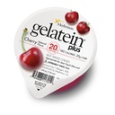 Gelatein Plus Cherry: 20 grammi valku. Ideaalne selge vedela dieedi, neelamisraskuste, dialüüsi ja onkoloogia jaoks. Suurepärane enne või pärast treeningut suupisteid. (12 pakki)